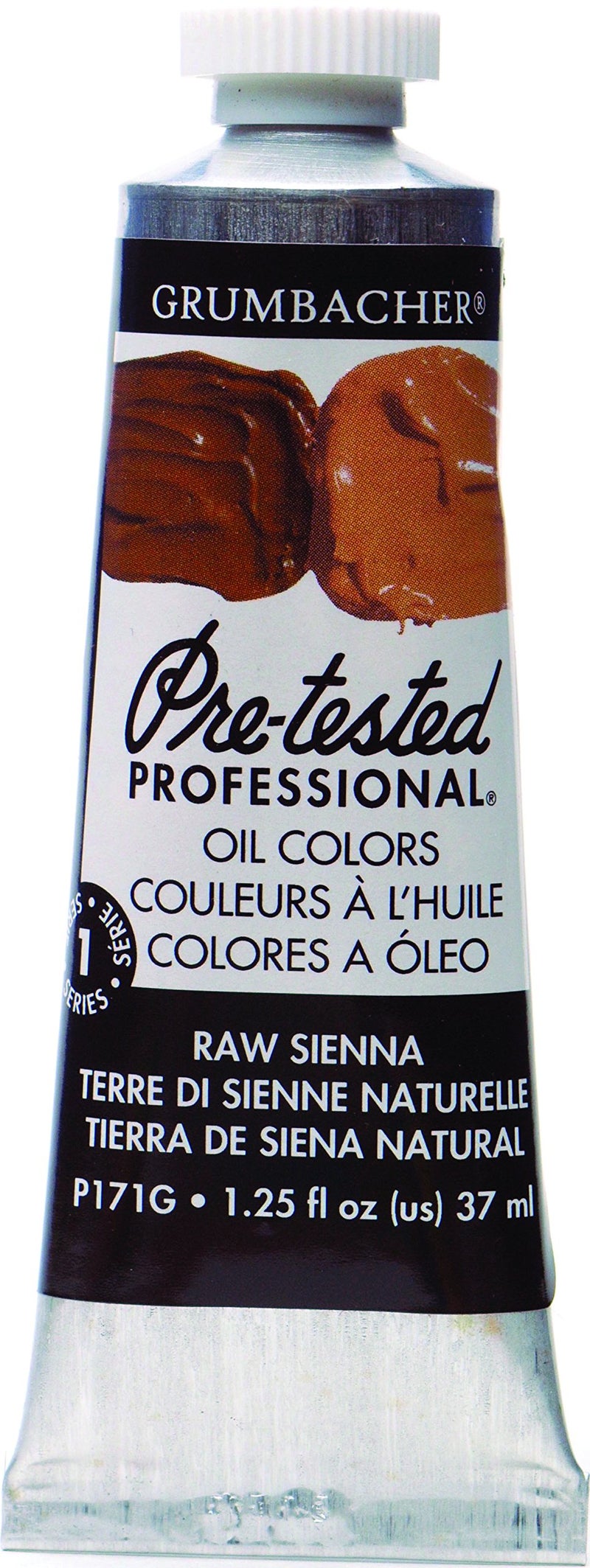 Grumbacher Pre-Tested Oil Paint, 37ml/1.25 Ounce, Raw Sienna (P171G) - Image 1